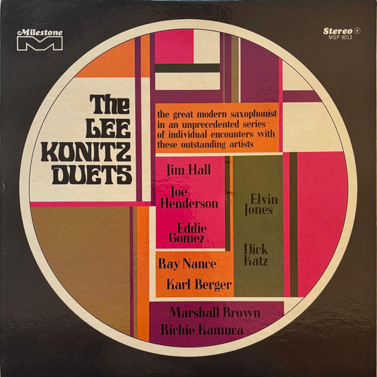 Lee Konitz - Duets (1970s US Milestone Gatefold Vinyl LP)