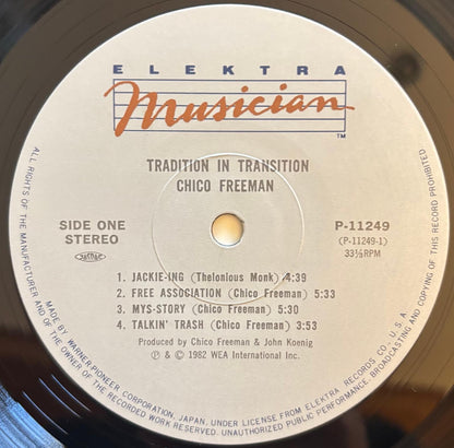 Chico Freeman - Tradition in Transition (1982 Japanese Elektra Musician Vinyl LP)