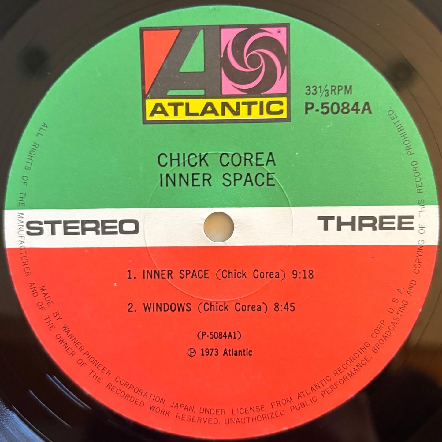 Chick Corea - Inner Space (1973 Japanese Atlantic Gatefold Vinyl 2LP)