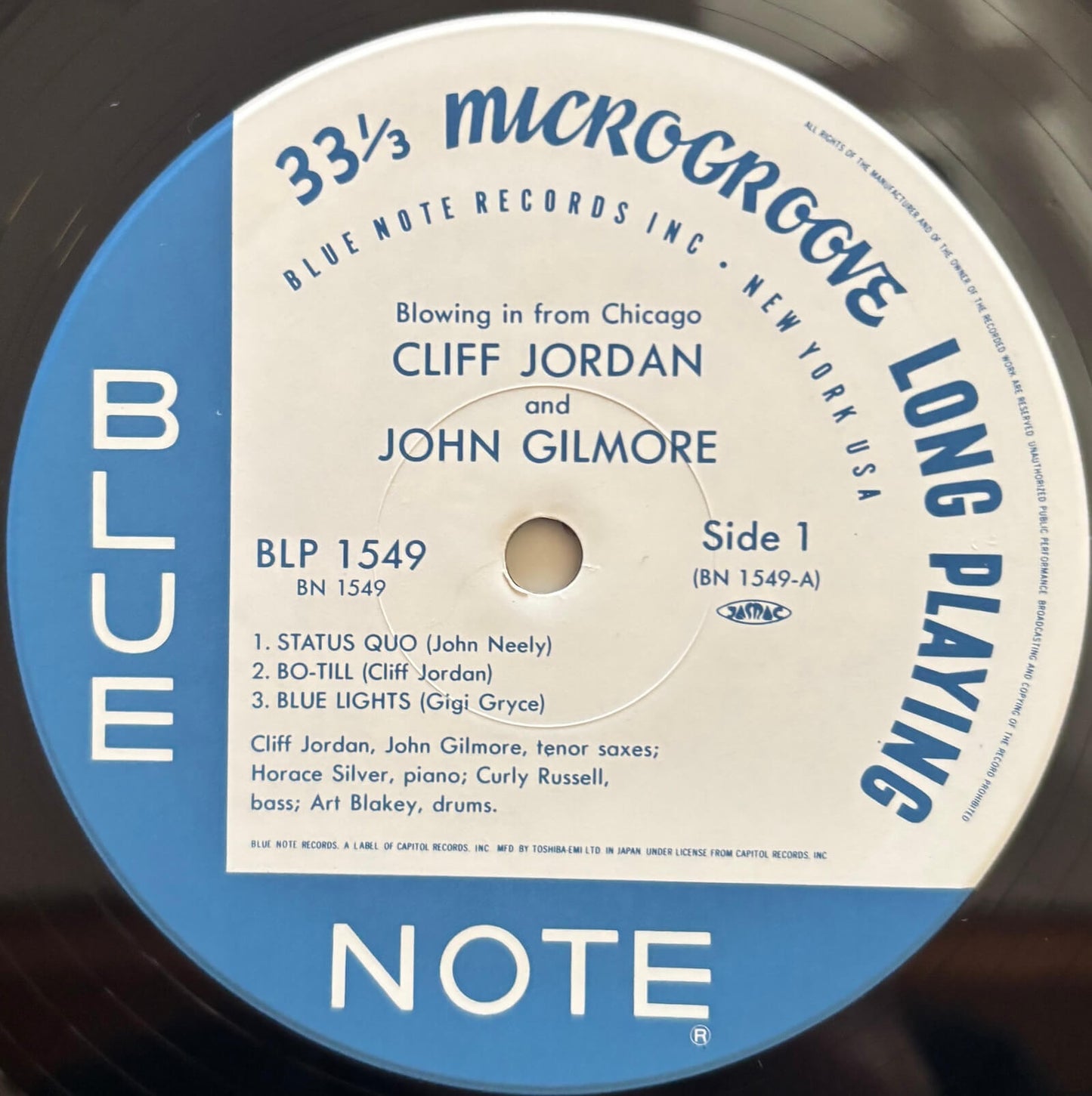 Clifford Jordan & John Gilmore - Blowing In From Chicago (1990 Japanese Blue Note Mono Vinyl LP)