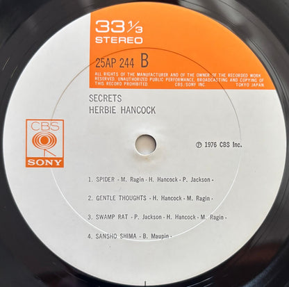 Herbie Hancock - Secrets (1976 Japanese CBS/Sony Vinyl LP)