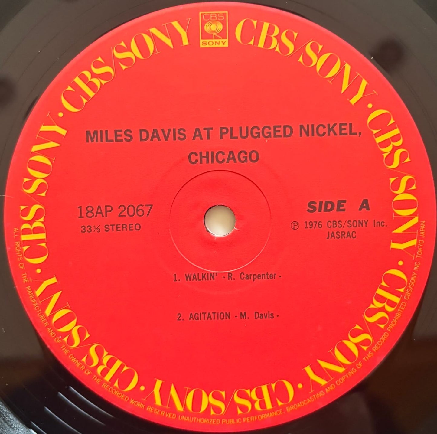 Miles Davis - Miles Davis At Plugged Nickel, Chicago (1981 Japanese CBS/Sony Vinyl LP)