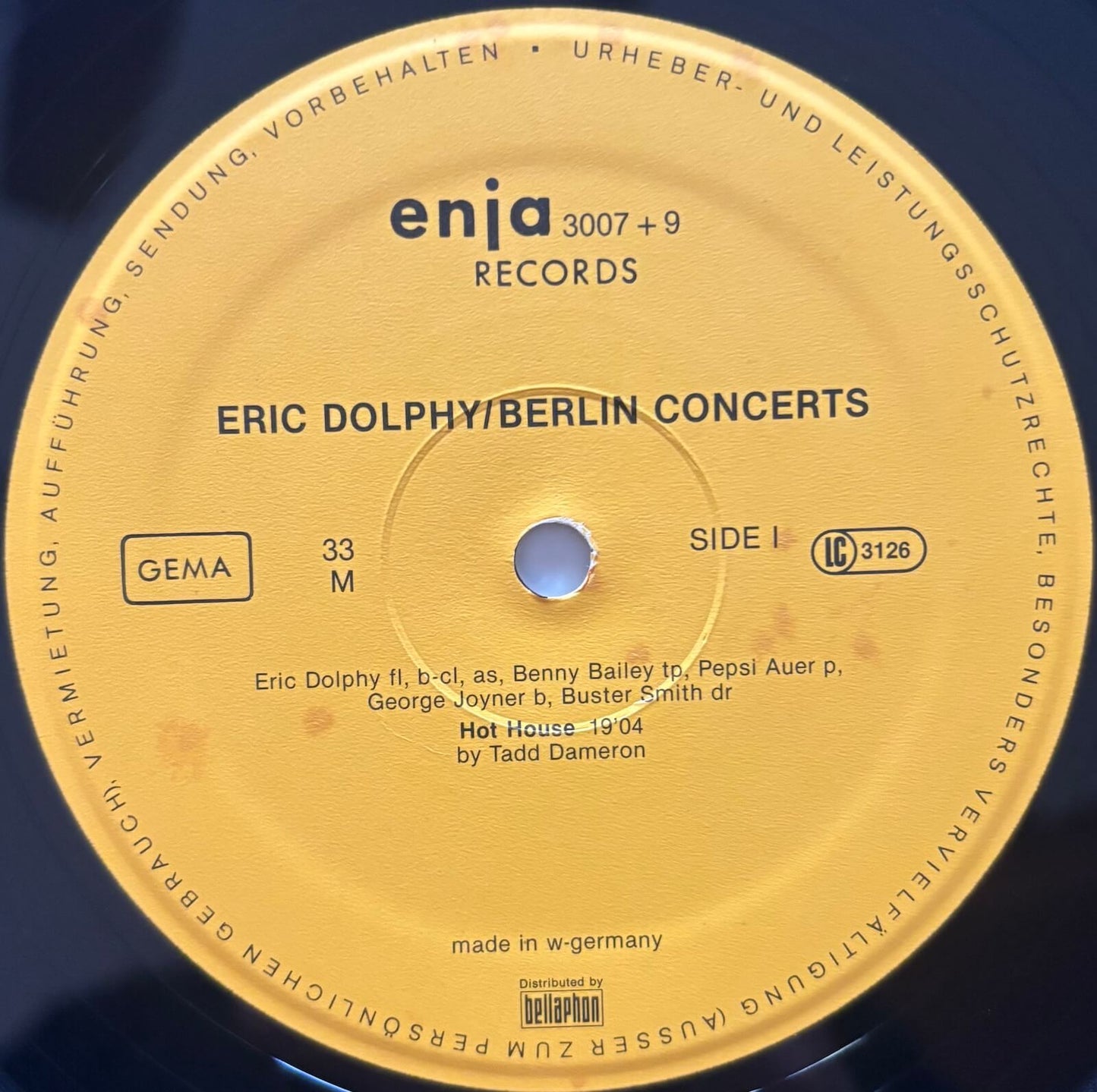Eric Dolphy - Berlin Concerts (1977 German Enja 2LP enja Vinyl)