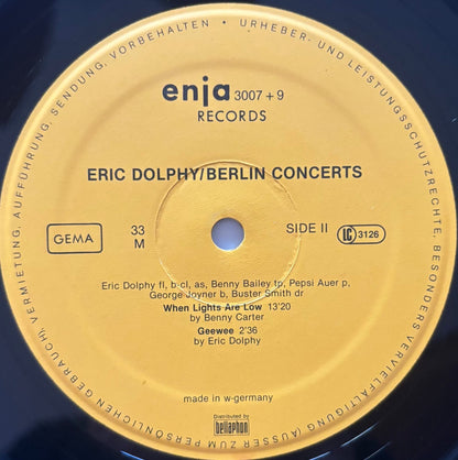 Eric Dolphy - Berlin Concerts (1977 German Enja 2LP enja Vinyl)