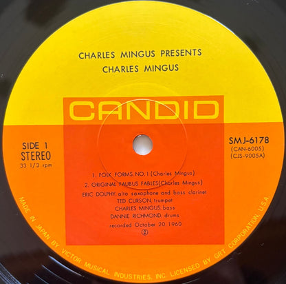 Charles Mingus - Presents Charles Mingus (1977 Japanese Candid Vinyl LP)