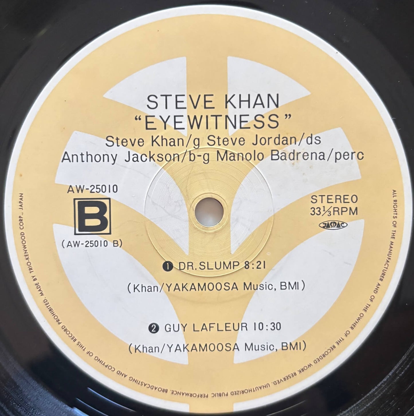 Steve Khan - Eyewitness (1981 Japanese Trio Records Vinyl LP)