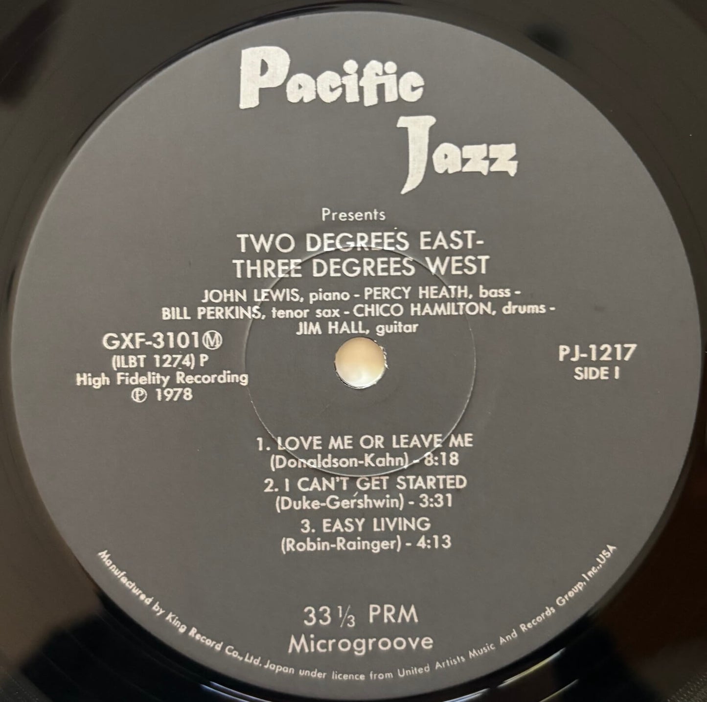 John Lewis - Grand Encounter: 2 Degrees East, 3 Degrees West (1978 Japanese Pacific Jazz Mono Vinyl LP)