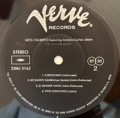 Stan Getz / João Gilberto - Getz/Gilberto (1982 Japanese Verve Gatefold Vinyl LP)