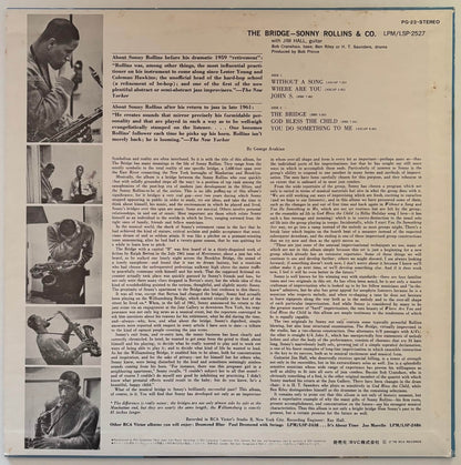 Sonny Rollins - The Bridge (1976 Japanese RCA Stereo Vinyl LP)