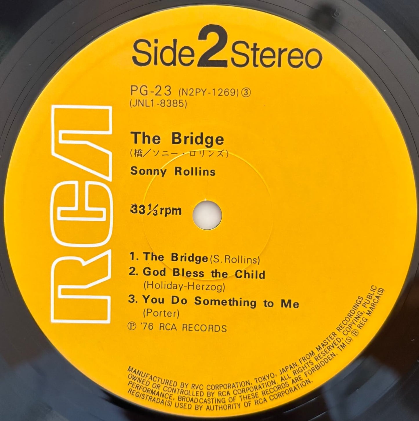 Sonny Rollins - The Bridge (1976 Japanese RCA Stereo Vinyl LP)