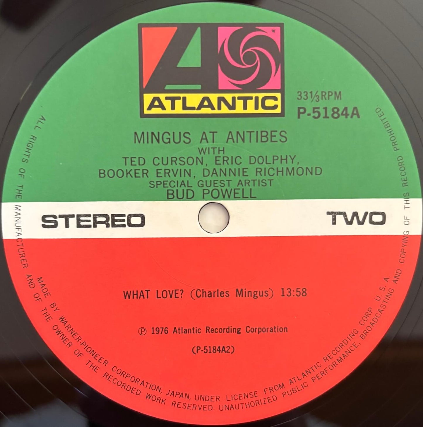 Charles Mingus - Mingus at Antibes (1979 Japanese Atlantic Gatefold 2LP)
