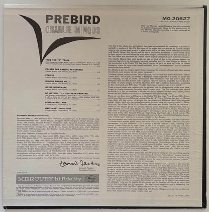 Charles Mingus - Pre-Bird (1973 US Mercury EmArcy Series Mono Vinyl LP)