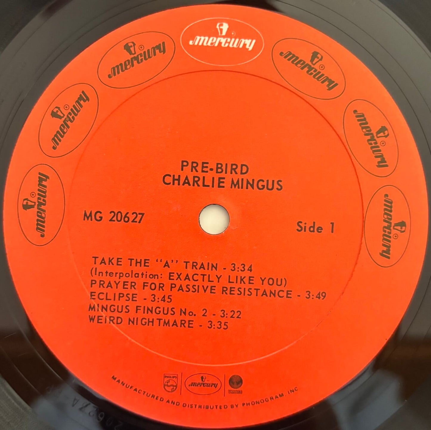 Charles Mingus - Pre-Bird (1973 US Mercury EmArcy Series Mono Vinyl LP)