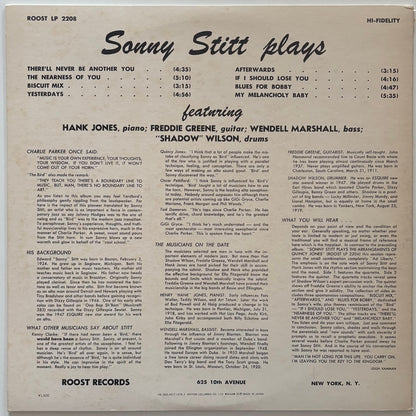Sonny Stitt - Sonny Stitt Plays (1978 Japanese Roost Mono Vinyl LP)