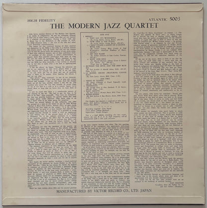 The Modern Jazz Quartet - The Modern Jazz Quartet (1960s Japanese Atlantic Mono Vinyl LP)