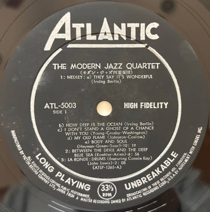 The Modern Jazz Quartet - The Modern Jazz Quartet (1960s Japanese Atlantic Mono Vinyl LP)