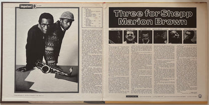 Marion Brown - Three For Shepp (1967 US Impulse! Stereo First Pressing Gatefold Vinyl LP)