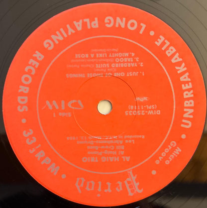 Al Haig Trio - Al Haig Trio (1990 Japanese DIW Vinyl LP)
