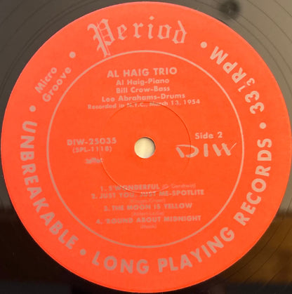 Al Haig Trio - Al Haig Trio (1990 Japanese DIW Vinyl LP)