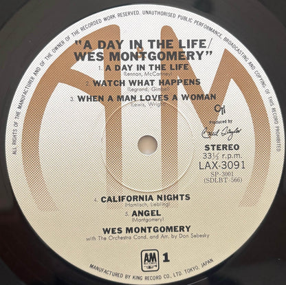 Wes Montgomery - A Day In The Life (1976 Japanese A&M-CTI Limited Edition LP)