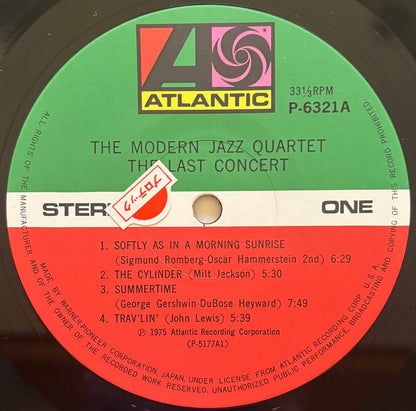 The Modern Jazz Quartet - The Last Concert (1975 Japanese Atlantic Gatefold 2LP)