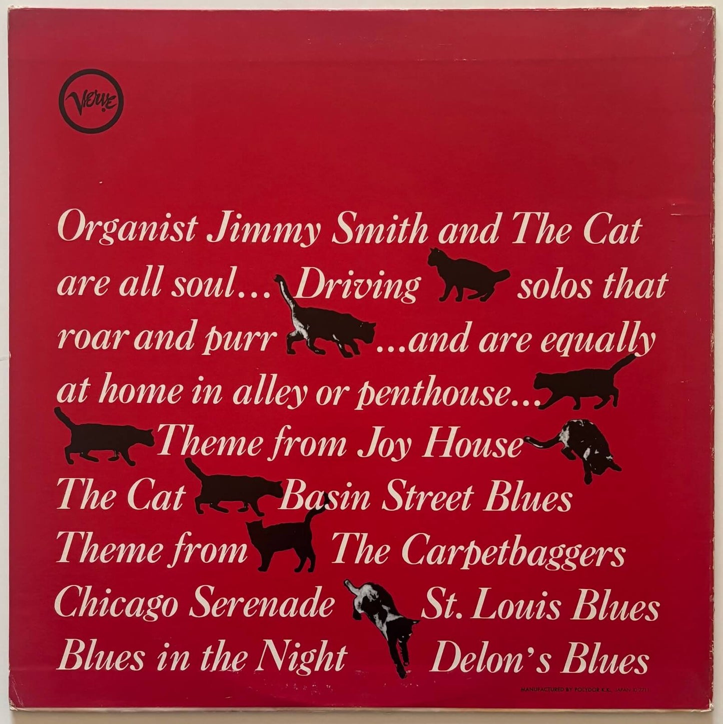 Jimmy Smith - The Cat (1977 Japanese Verve Vinyl LP)
