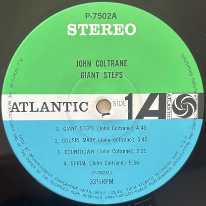 John Coltrane - Giant Steps (1976 Japanese Atlantic Stereo Vinyl LP)