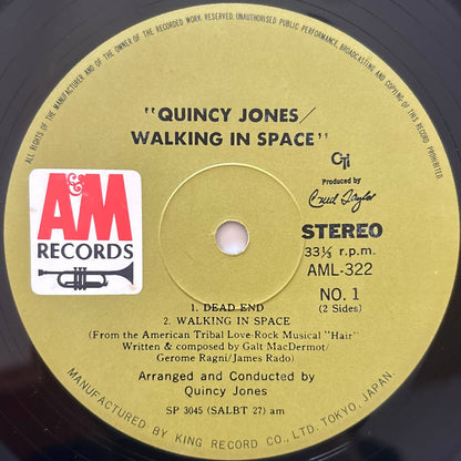 Quincy Jones - Walking In Space (1970 Japanese A&M/CTI Gatefold Vinyl LP)
