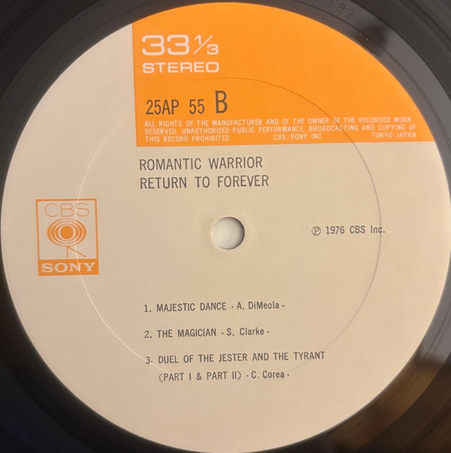 Return To Forever - Romantic Warrior (1976 Japanese CBS/Sony Vinyl LP)