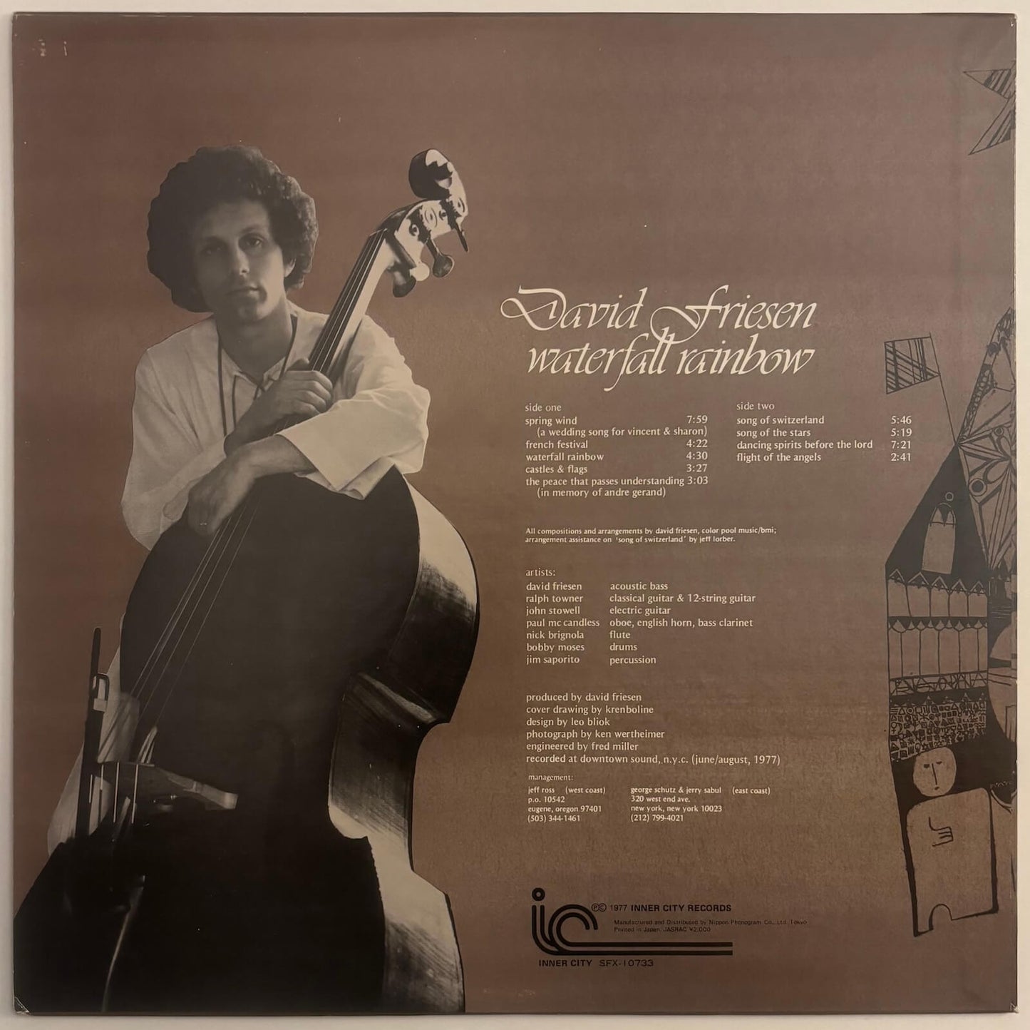 David Friesen - Waterfall Rainbow (1977 Japanese Inner City Vinyl LP)