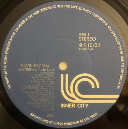 David Friesen - Waterfall Rainbow (1977 Japanese Inner City Vinyl LP)