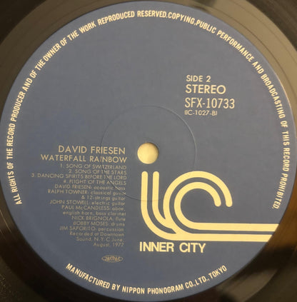 David Friesen - Waterfall Rainbow (1977 Japanese Inner City Vinyl LP)