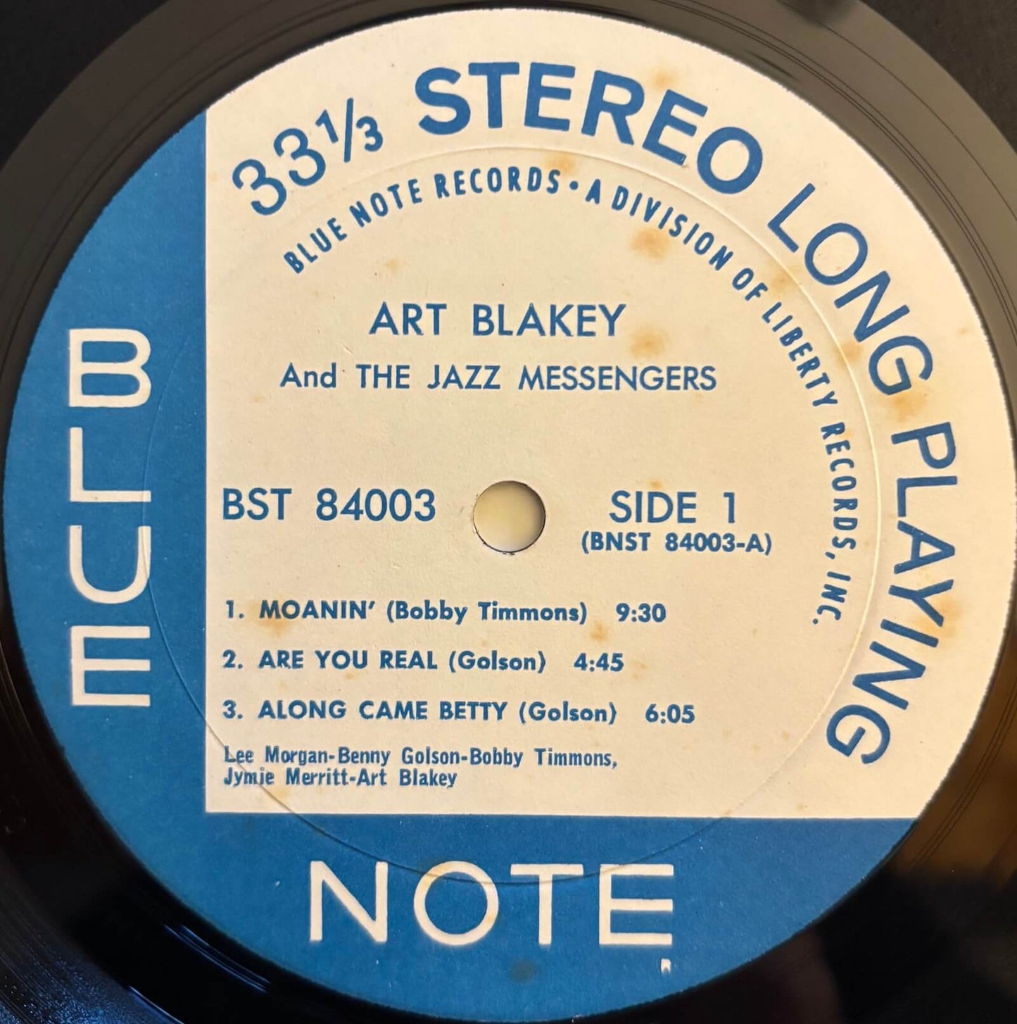 Art Blakey And The Jazz Messengers - Moanin' (1968 US Blue Note Liberty Pressing BST 84003, Japanese Import Obi, Vinyl LP)