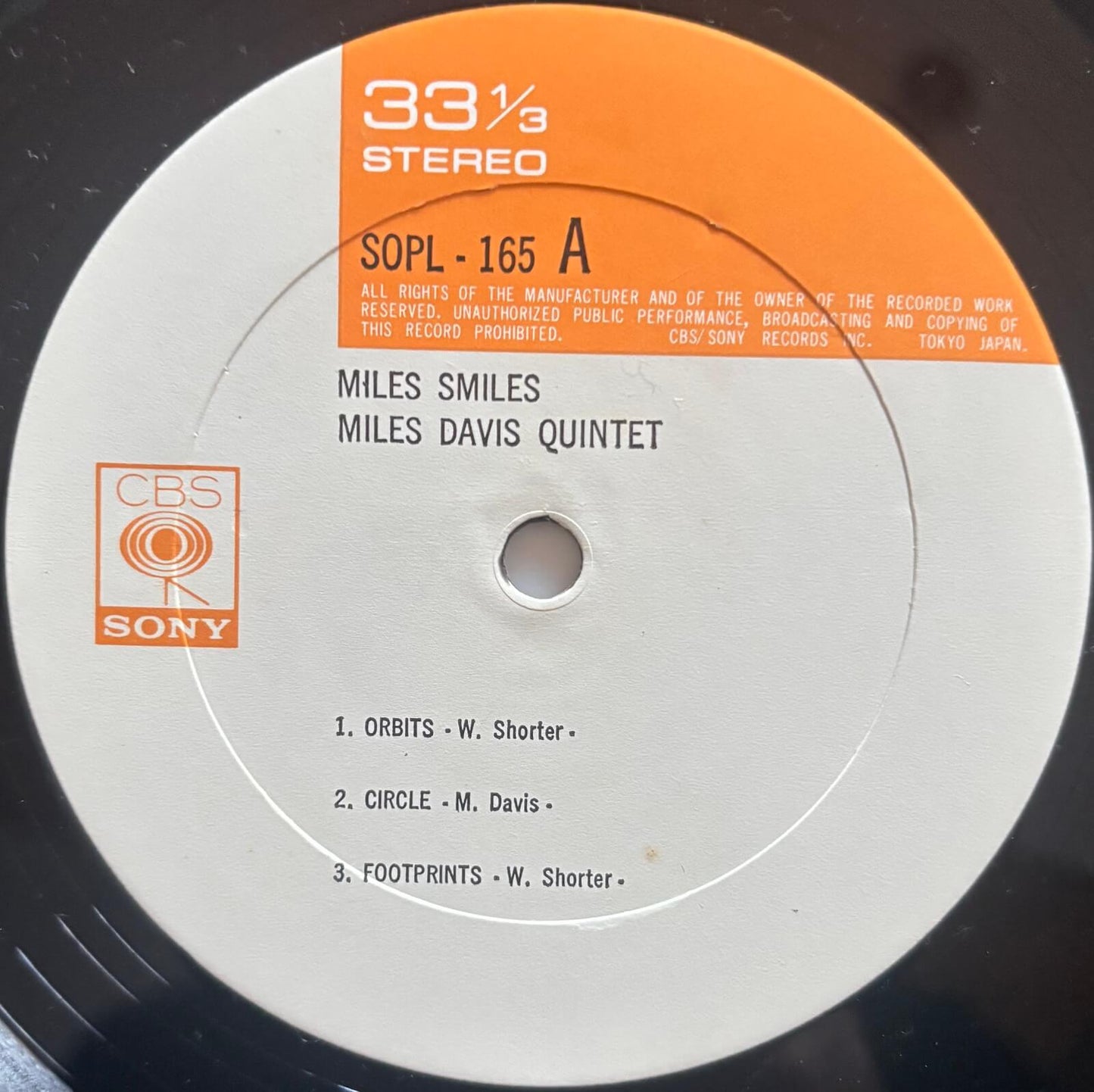 Miles Davis Quintet - Miles Smiles (1973 Japanese CBS/Sony SX68 Mark II Vinyl LP)