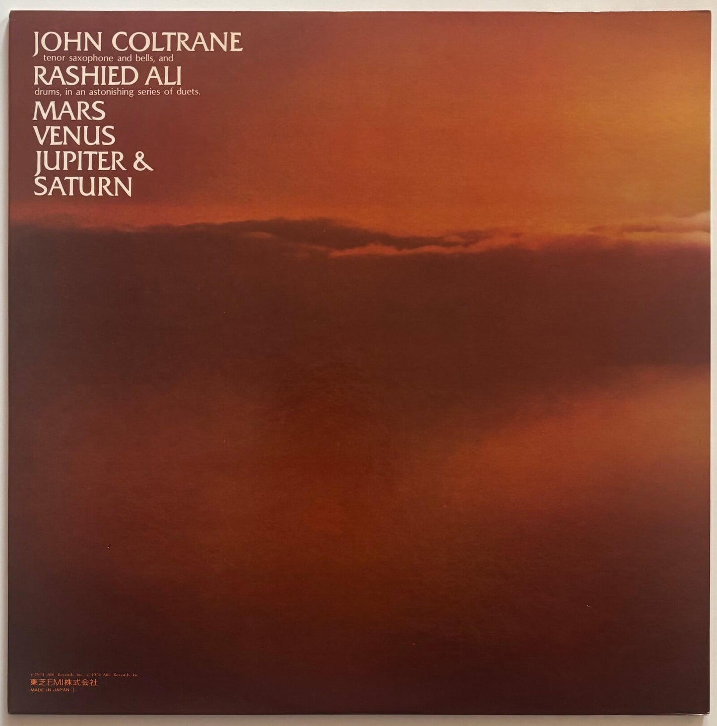 John Coltrane - Interstellar Space (1974 Japanese Impulse! Stereo Vinyl LP)