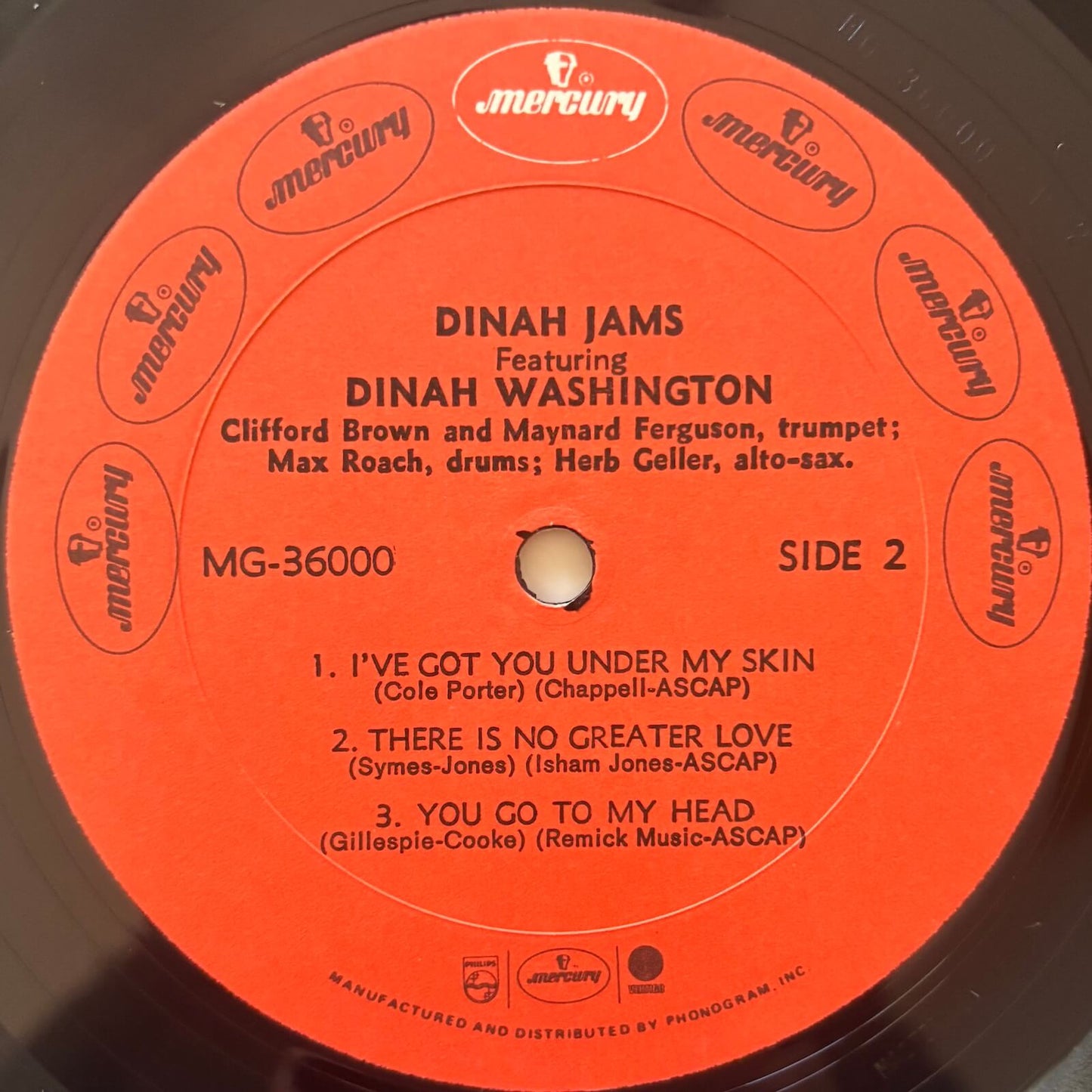 Dinah Washington - Dinah Jams (1972 US EmArcy Mercury Mono Reissue Vinyl LP)