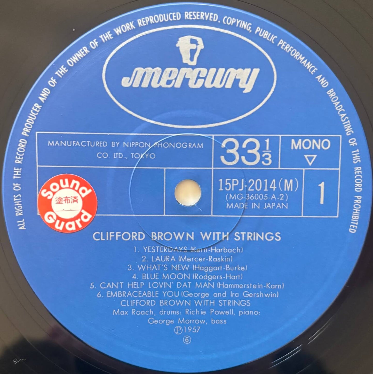 Clifford Brown - Clifford Brown With Strings (1971 Japanese Mercury Mono Vinyl LP)