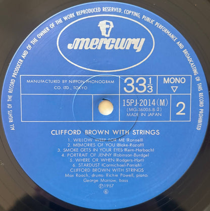 Clifford Brown - Clifford Brown With Strings (1971 Japanese Mercury Mono Vinyl LP)