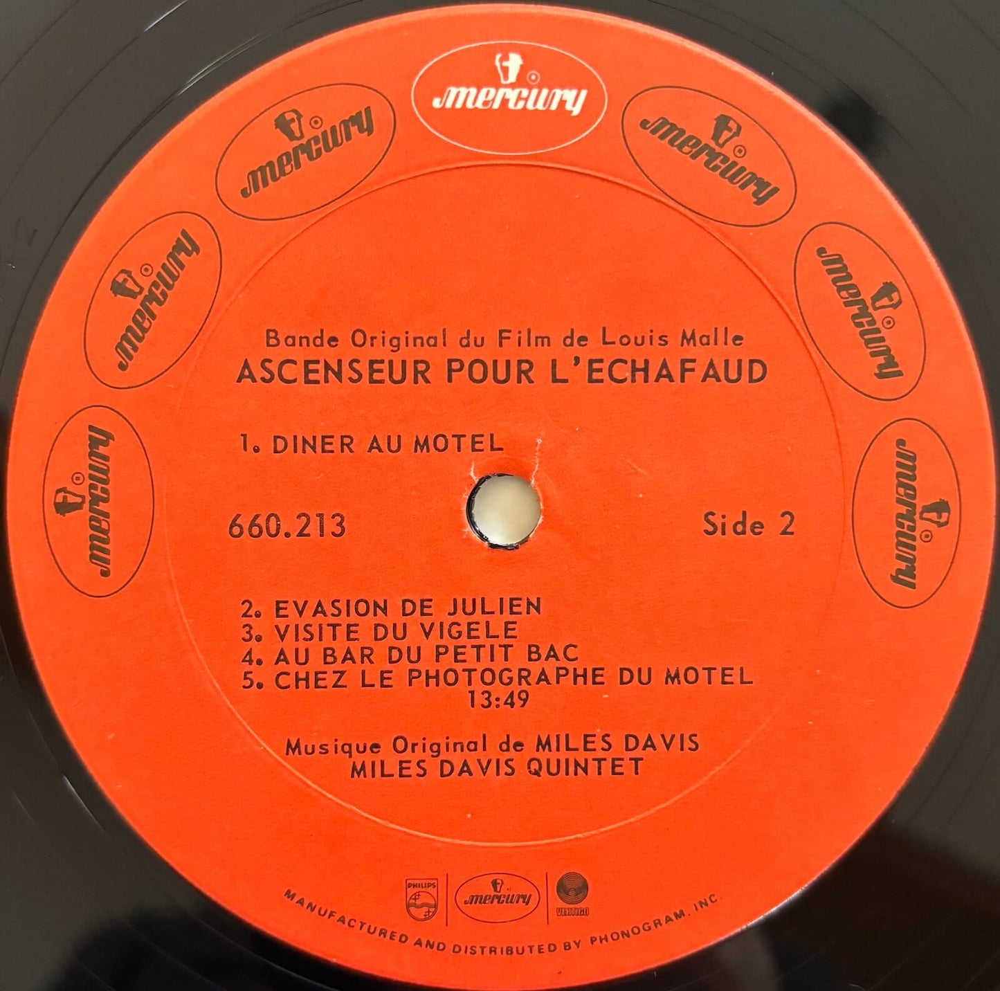 Miles Davis - Ascenseur Pour L'Echafaud (1974 US Mercury Mono Vinyl LP)
