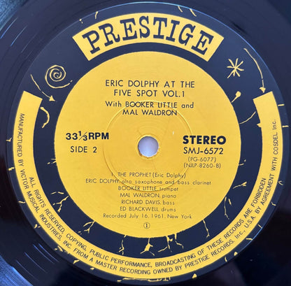 Eric Dolphy - At The Five Spot, Volume 1 (1978 Japanese Prestige Stereo Vinyl LP)