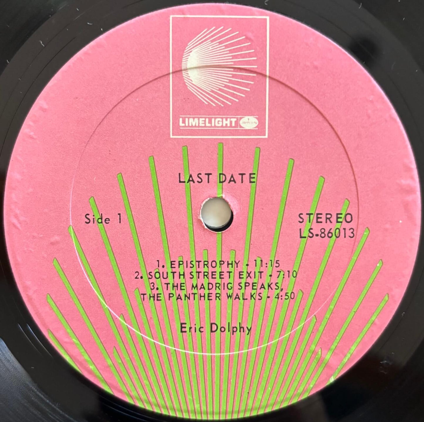 Eric Dolphy - Last Date (US Limelight Stereo Vinyl LP)