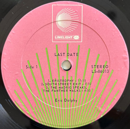 Eric Dolphy - Last Date (US Limelight Stereo Vinyl LP)