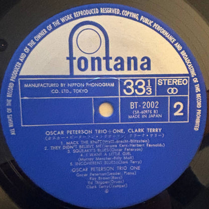 Oscar Peterson Trio + Clark Terry - Oscar Peterson Trio + One (1972 Japanese Fontana Stereo Vinyl LP)