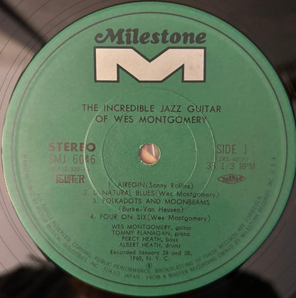 Wes Montgomery - The Incredible Jazz Guitar Of Wes Montgomery (1974 Japanese Riverside Stereo Vinyl LP)