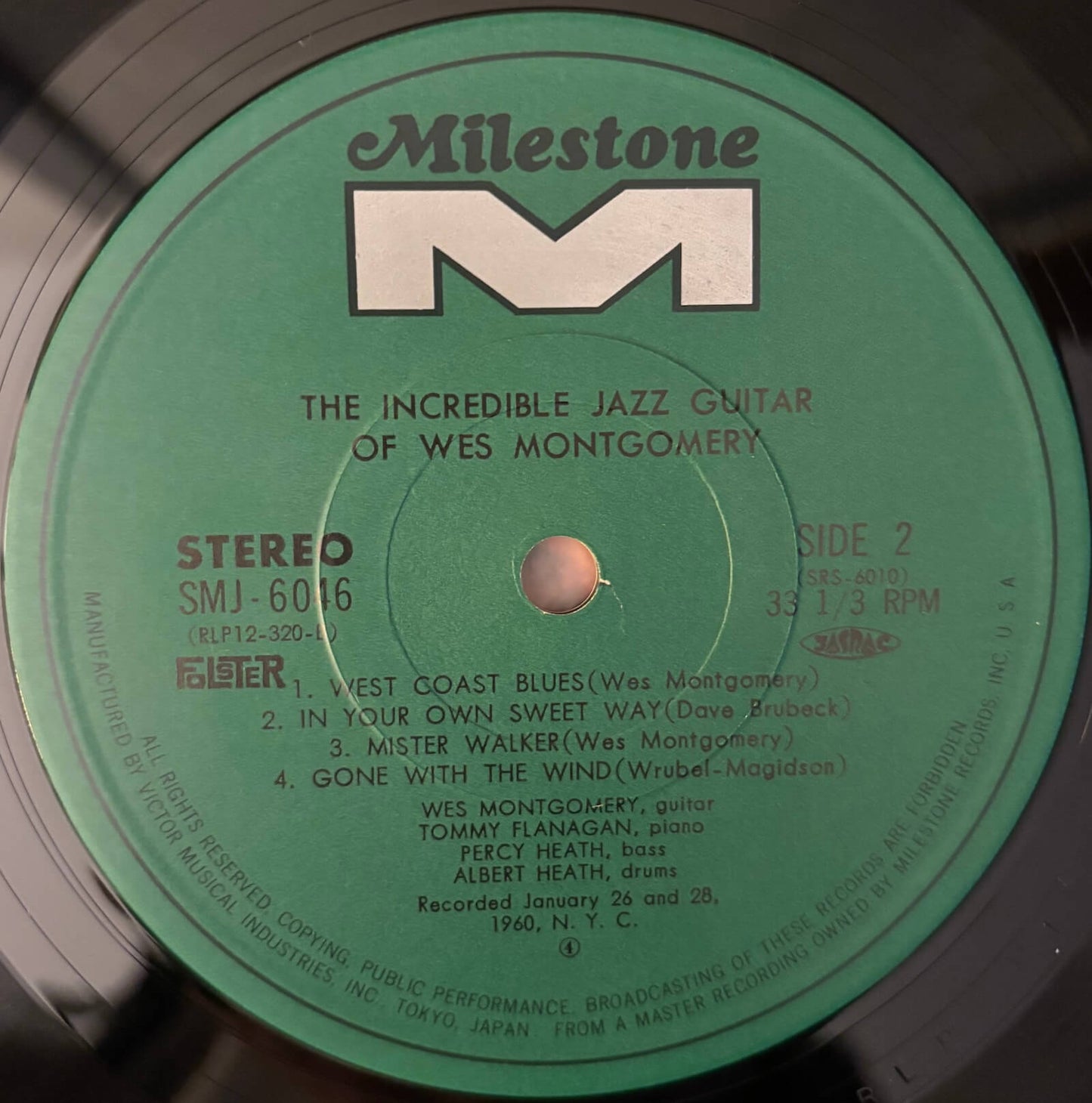 Wes Montgomery - The Incredible Jazz Guitar Of Wes Montgomery (1974 Japanese Riverside Stereo Vinyl LP)