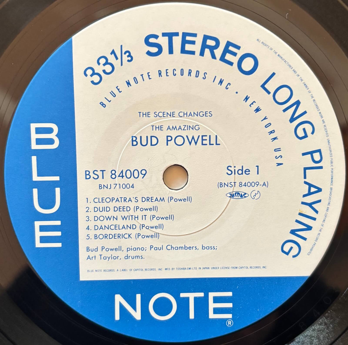 The Amazing Bud Powell - The Scene Changes, Vol. 5 (1983 Japanese Blue Note Stereo Vinyl LP)