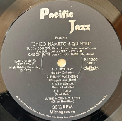 The Chico Hamilton Quintet - Chico Hamilton Quintet (1979 Japanese Pacific Jazz Mono Vinyl LP)