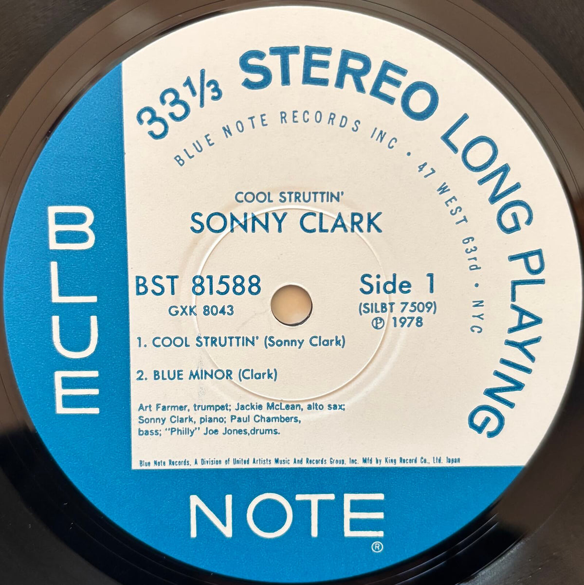 Sonny Clark - Cool Struttin' (1978 Japanese Pressing, Blue Note Vinyl LP)
