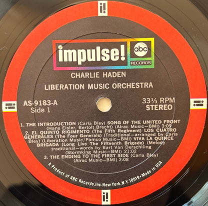 Charlie Haden - Liberation Music Orchestra (1970 US Original, Impulse! Vinyl LP)