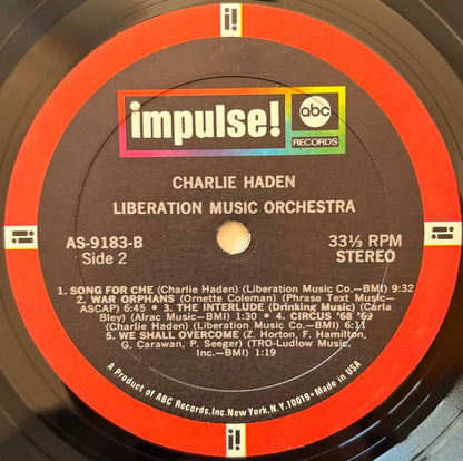Charlie Haden - Liberation Music Orchestra (1970 US Original, Impulse! Vinyl LP)